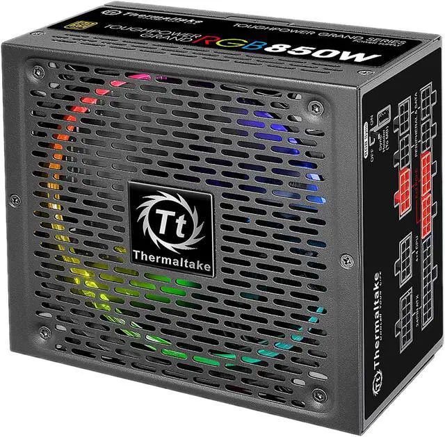 Alt view image 4 of 13 - Thermaltake Toughpower Grand RGB 850W Gold RGB Sync Edition SLI/CrossFire Ready Continuous Power Smart Zero Fan ATX12V v2.4 / EPS v2.92 80 PLUS GOLD Certified 10 Year Warranty Full Modular Power Supply PS-TPG-0850FPCGUS-S