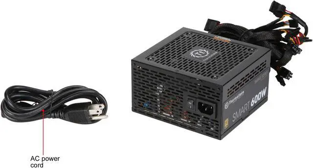 Alt view image 10 of 9 - Thermaltake PS-TTP-0600NNFAGU-1 600 W ATX12V 80 PLUS GOLD Certified Non-Modular Active PFC PFC Power Supply 80+ Gold Non-Modular SI Only Bulk Pack - OEM