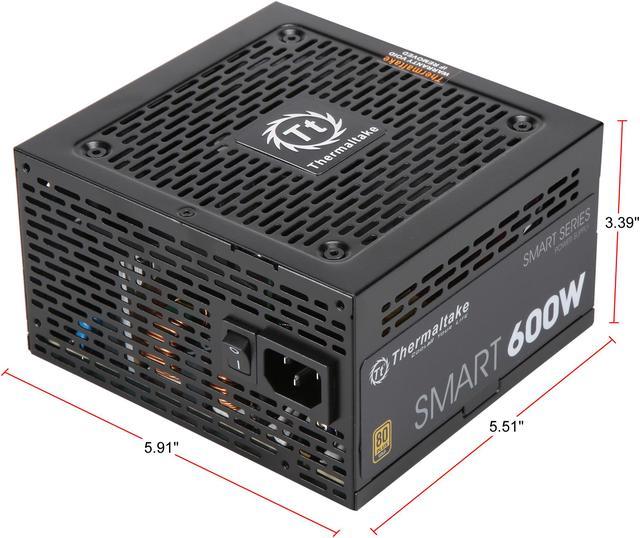 Thermaltake PS-TTP-0600NNFAGU-1 600 W Power Supply 80+ Gold Non