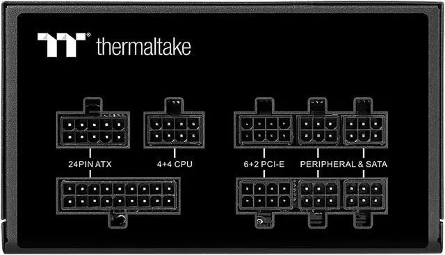 Alt view image 2 of 9 - Thermaltake Toughpower GF1 750W 80+ Gold SLI/Crossfire Ready Ultra Quiet 140mm Hydraulic Bearing Smart Zero Fan Full Modular Power Supply 10 Year Warranty - PS-TPD-0750FNFAGU-1