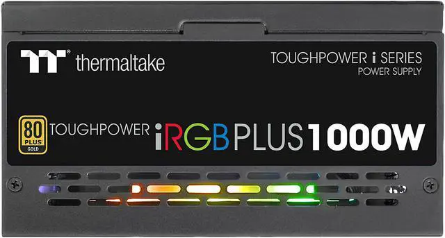 Alt view image 7 of 16 - Thermaltake Toughpower iRGB PLUS 1000W 80+ Gold SLI/ CrossFire Ready RGB LED ATX12V v2.4/ EPS v2.92 10 Year Warranty Fully Modular Digital Power Supply PS-TPI-1000F3FDGU-1