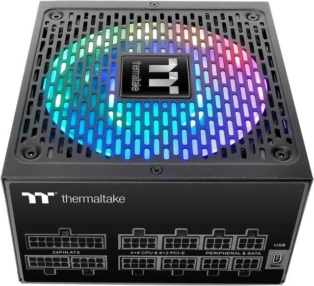 Alt view image 11 of 16 - Thermaltake Toughpower iRGB PLUS 1000W 80+ Gold SLI/ CrossFire Ready RGB LED ATX12V v2.4/ EPS v2.92 10 Year Warranty Fully Modular Digital Power Supply PS-TPI-1000F3FDGU-1
