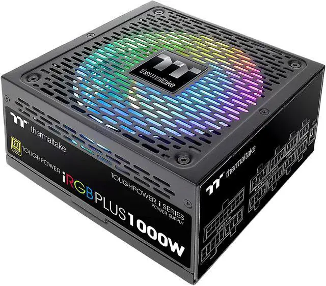 Alt view image 9 of 16 - Thermaltake Toughpower iRGB PLUS 1000W 80+ Gold SLI/ CrossFire Ready RGB LED ATX12V v2.4/ EPS v2.92 10 Year Warranty Fully Modular Digital Power Supply PS-TPI-1000F3FDGU-1