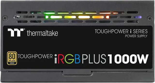 Alt view image 6 of 16 - Thermaltake Toughpower iRGB PLUS 1000W 80+ Gold SLI/ CrossFire Ready RGB LED ATX12V v2.4/ EPS v2.92 10 Year Warranty Fully Modular Digital Power Supply PS-TPI-1000F3FDGU-1