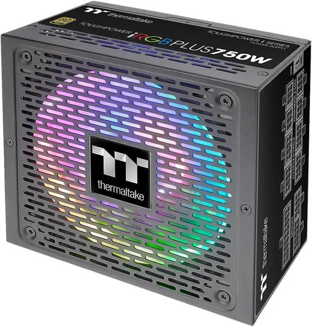 Alt view image 2 of 16 - Thermaltake Toughpower iRGB PLUS 750W 80+ Gold SLI/ CrossFire Ready RGB LED ATX12V v2.4/ EPS v2.92 10 Year Warranty Fully Modular Digital Power Supply PS-TPI-0750F3FDGU-1