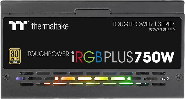 Alt view image 7 of 16 - Thermaltake Toughpower iRGB PLUS 750W 80+ Gold SLI/ CrossFire Ready RGB LED ATX12V v2.4/ EPS v2.92 10 Year Warranty Fully Modular Digital Power Supply PS-TPI-0750F3FDGU-1