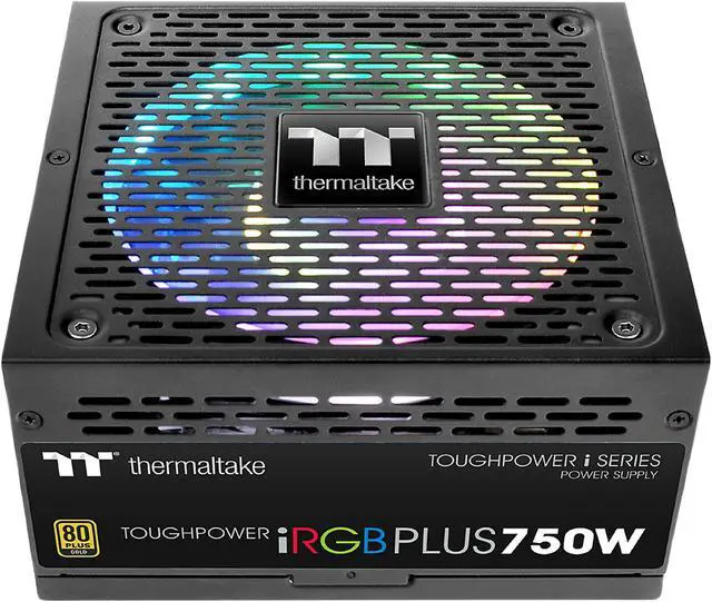 Alt view image 10 of 16 - Thermaltake Toughpower iRGB PLUS 750W 80+ Gold SLI/ CrossFire Ready RGB LED ATX12V v2.4/ EPS v2.92 10 Year Warranty Fully Modular Digital Power Supply PS-TPI-0750F3FDGU-1
