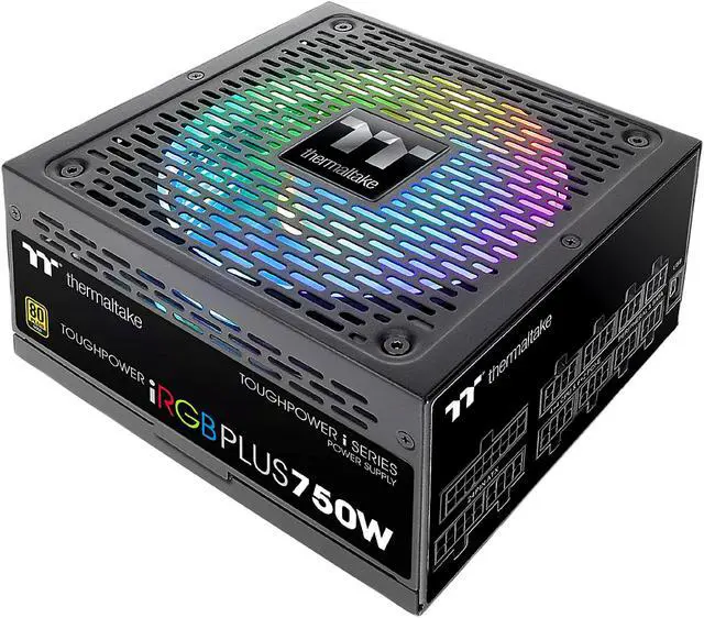 Alt view image 9 of 16 - Thermaltake Toughpower iRGB PLUS 750W 80+ Gold SLI/ CrossFire Ready RGB LED ATX12V v2.4/ EPS v2.92 10 Year Warranty Fully Modular Digital Power Supply PS-TPI-0750F3FDGU-1