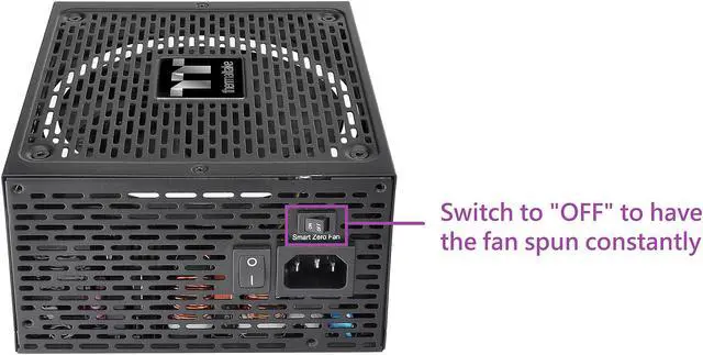 Alt view image 6 of 11 - Thermaltake Toughpower GF1 850W 80+ Gold SLI/Crossfire Ready Ultra Quiet 140mm Hydraulic Bearing Smart Zero Fan Full Modular Power Supply 10 Year Warranty - PS-TPD-0850FNFAGU-1