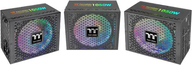 Alt view image 14 of 14 - Thermaltake Toughpower PF1 ARGB 1050W 80+ Platinum 16.8 Million Colors 18 Addressable LEDs 5V Motherboard Sync/Analog Controlled SLI Full Modular Power Supply PS-TPD-1050F3FAPU-1