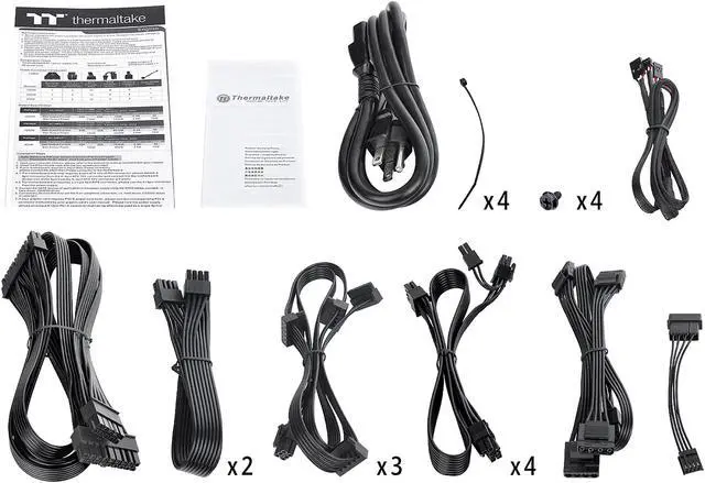 Alt view image 13 of 14 - Thermaltake Toughpower PF1 ARGB 1050W 80+ Platinum 16.8 Million Colors 18 Addressable LEDs 5V Motherboard Sync/Analog Controlled SLI Full Modular Power Supply PS-TPD-1050F3FAPU-1