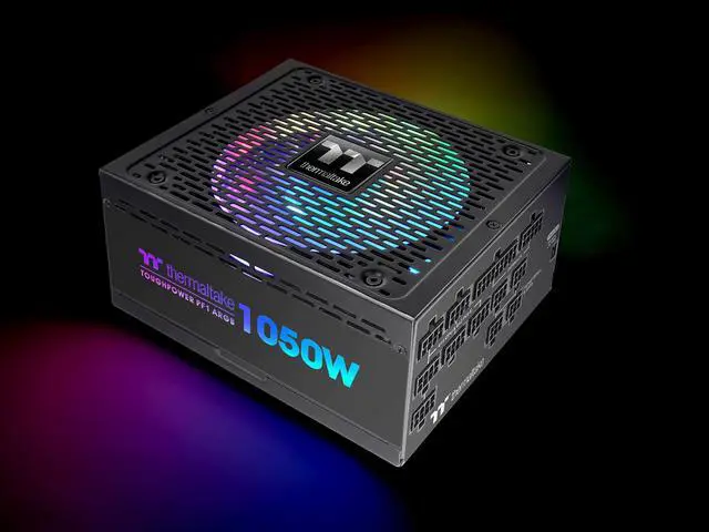 Alt view image 3 of 14 - Thermaltake Toughpower PF1 ARGB 1050W 80+ Platinum 16.8 Million Colors 18 Addressable LEDs 5V Motherboard Sync/Analog Controlled SLI Full Modular Power Supply PS-TPD-1050F3FAPU-1