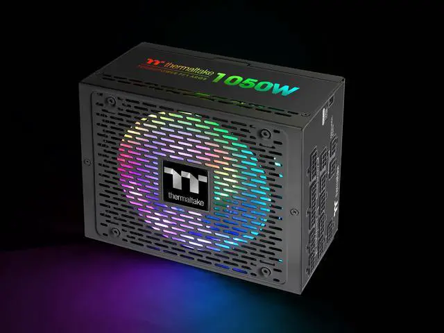 Alt view image 4 of 14 - Thermaltake Toughpower PF1 ARGB 1050W 80+ Platinum 16.8 Million Colors 18 Addressable LEDs 5V Motherboard Sync/Analog Controlled SLI Full Modular Power Supply PS-TPD-1050F3FAPU-1