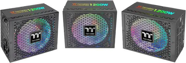 Alt view image 14 of 14 - Thermaltake Toughpower PF1 ARGB 1200W 80+ Platinum 16.8 Million Colors 18 Addressable LEDs 5V Motherboard Sync/Analog Controlled SLI Full Modular Power Supply PS-TPD-1200F3FAPU-1