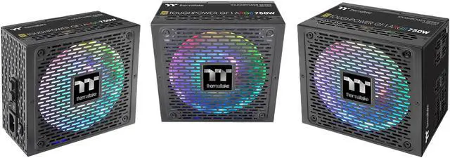 Alt view image 12 of 12 - Thermaltake Toughpower GF1 ARGB 750W 80+ Gold 16.8 Million Colors 18 Addressable LEDs 5V Motherboard Sync/Analog Controlled SLI Full Modular Power Supply PS-TPD-0750F3FAGU-1