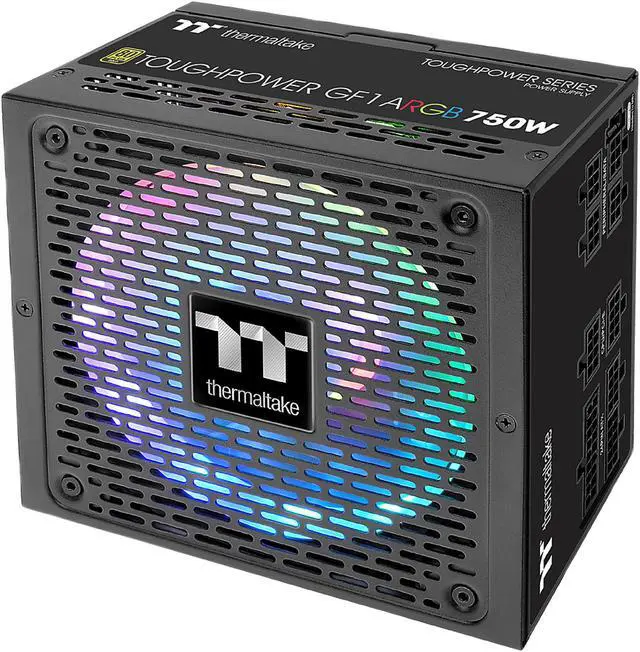 Alt view image 3 of 12 - Thermaltake Toughpower GF1 ARGB 750W 80+ Gold 16.8 Million Colors 18 Addressable LEDs 5V Motherboard Sync/Analog Controlled SLI Full Modular Power Supply PS-TPD-0750F3FAGU-1