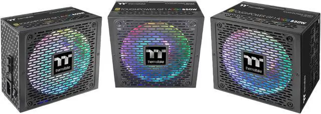 Alt view image 12 of 12 - Thermaltake Toughpower GF1 ARGB 850W 80+ Gold 16.8 Million Colors 18 Addressable LEDs 5V Motherboard Sync/Analog Controlled SLI Full Modular Power Supply PS-TPD-0850F3FAGU-1