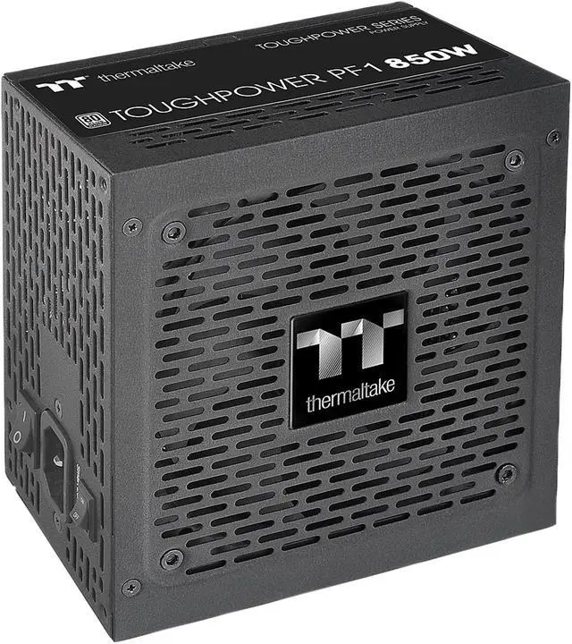 Alt view image 2 of 10 - Thermaltake Toughpower PF1 850W 80+ Platinum Single Side SMD Compact Design Ultra Quiet 120mm Hydraulic Bearing Smart Zero Fan Full Modular Power Supply 10 Year Warranty, PS-TPD-0850FNFAPU-1