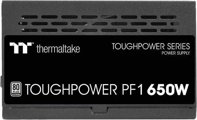 Alt view image 3 of 9 - Thermaltake Toughpower PF1 650W 80+ Platinum Single Side SMD Compact Design Ultra Quiet 120mm Hydraulic Bearing Smart Zero Fan Full Modular Power Supply 10 Year Warranty, PS-TPD-0650FNFAPU-1