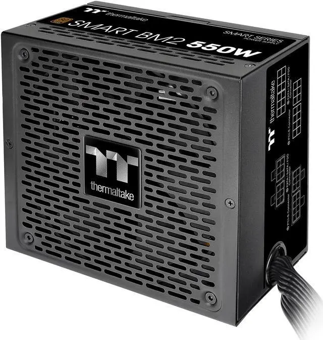 Alt view image 3 of 20 - Thermaltake Smart BM2 550W 80+ Bronze Intel Skylake’s C6/C7 States & ErP Ready 140mm Quiet Fan Japanese Capacitor Semi Modular Power Supply 5 Year Warranty, PS-SPD-0550MNFABU-1