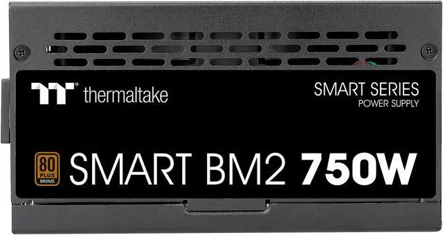 Alt view image 4 of 14 - Thermaltake Smart BM2 750W 80+ Bronze Intel Skylake’s C6/C7 States & ErP Ready 140mm Quiet Fan Japanese Capacitor Semi Modular Power Supply 5 Year Warranty, PS-SPD-0750MNFABU-1
