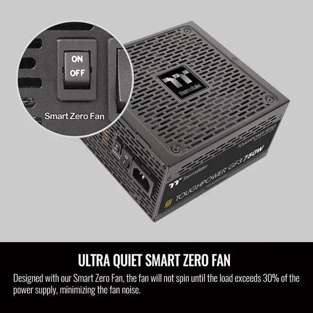 Alt view image 5 of 6 - Thermaltake Toughpower GF3 750W, ATX 3.0 Standard, PCIe Gen.5 300W 12VHPWR Connector Included, 80+ Gold Full Modular SLI/Crossfire Ready Power Supply, 10 Year Warranty, PS-TPD-0750FNFAGU-4