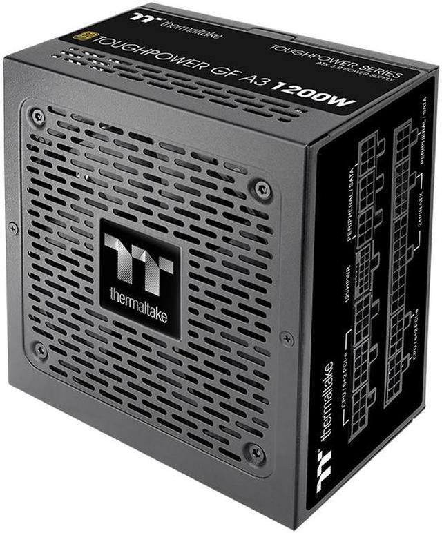Alt view image 9 of 12 - Thermaltake Toughpower GF A3 ATX 3.0 1200W 80+ Gold Full Modular SLI/Crossfile Ready Power Supply; PCIe Gen.5 600W 12VHPWR Connector Included; PS-TPD-1200FNFAGU-L