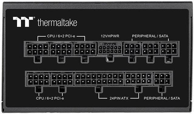 Alt view image 11 of 12 - Thermaltake Toughpower GF A3 ATX 3.0 1200W 80+ Gold Full Modular SLI/Crossfile Ready Power Supply; PCIe Gen.5 600W 12VHPWR Connector Included; PS-TPD-1200FNFAGU-L