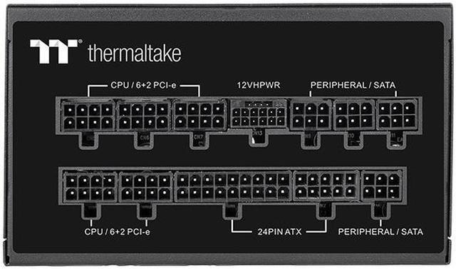 Alt view image 11 of 12 - Thermaltake Toughpower GF A3 ATX 3.0 1050W 80+ Gold Full Modular SLI/Crossfile Ready Power Supply; PCIe Gen.5 600W 12VHPWR Connector Included; PS-TPD-1050FNFAGU-L)