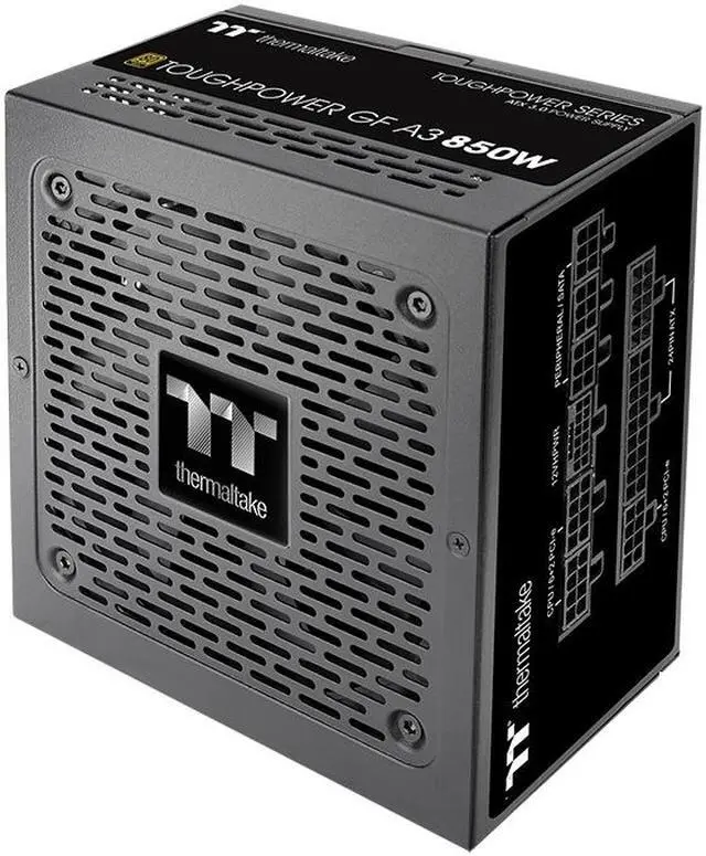 Alt view image 9 of 12 - Thermaltake Toughpower GF A3 ATX 3.0 850W 80+ Gold Full Modular SLI/Crossfile Ready Power Supply; PCIe Gen.5 450W 12VHPWR Connector Included; PS-TPD-0850FNFAGU-L)
