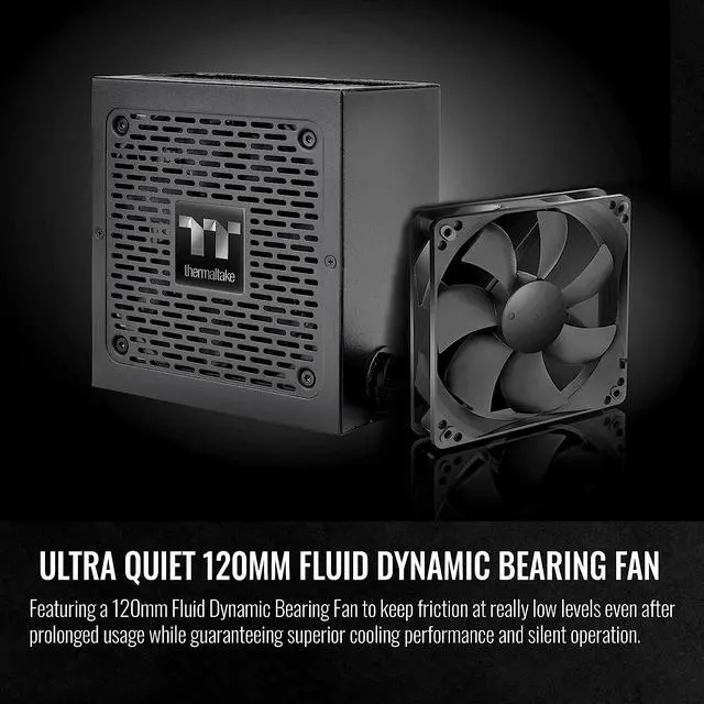 Alt view image 6 of 6 - Thermaltake Toughpower GX3 850W 80Plus Gold SLI/Crossfire Ready ATX 3.0 Power Supply; PCIe5 12VHPWR Connector included; PS-TP
