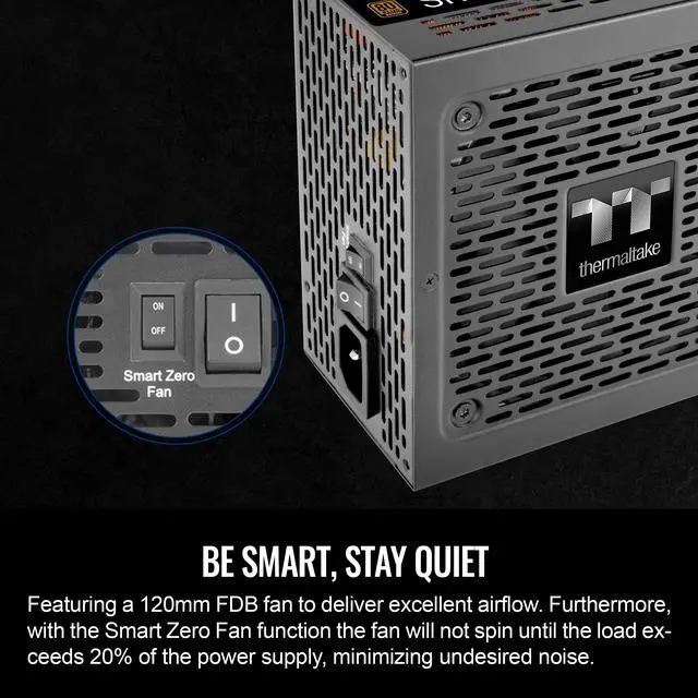 Alt view image 6 of 6 - Thermaltake Smart BM3 750W 80Plus Bronze ATX 3.0 & PCIE 5.0 Ready Semi-Modular Power Supply; 105°C/221°F Japanese Capacitor; 5 Year Warranty; PS-SPD-0750MNFABU-3
