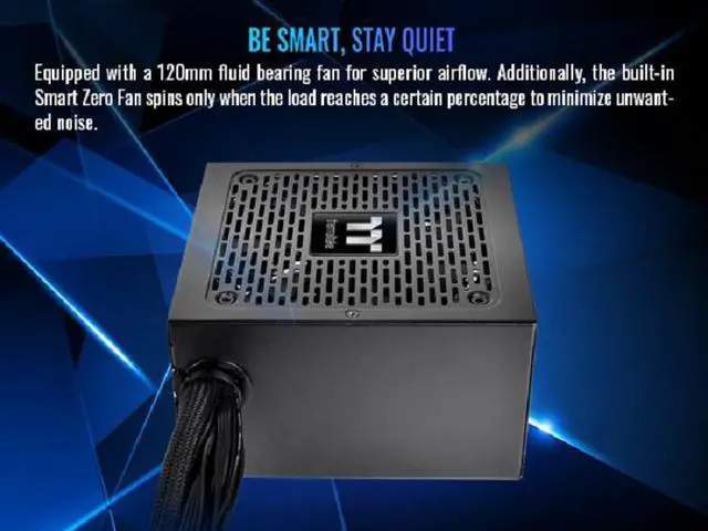 Alt view image 6 of 11 - Thermaltake Smart BX3 650W 80Plus Bronze ATX 3.1 Standard Power Supply; Non-Modular; PS-SPD-0650NNFABU-3; 5 Year Warranty