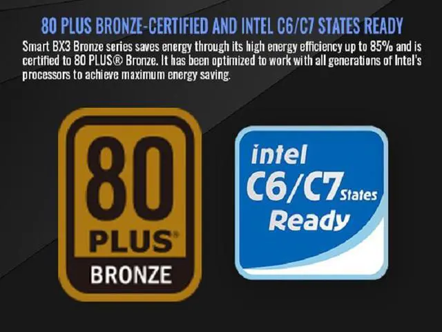 Alt view image 11 of 11 - Thermaltake Smart BX3 650W 80Plus Bronze ATX 3.1 Standard Power Supply; Non-Modular; PS-SPD-0650NNFABU-3; 5 Year Warranty