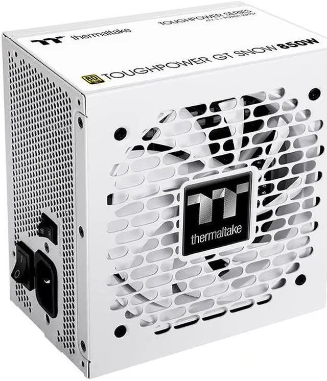 Alt view image 4 of 6 - Thermaltake Toughpower GT 850W ATX 3.1 Snow Standard Power Supply; 80 Plus Gold Efficiency; Smart Zero Fan; Native 450W PCIe 5.1 Connector; PS-TPT-0850FNFAGU-W