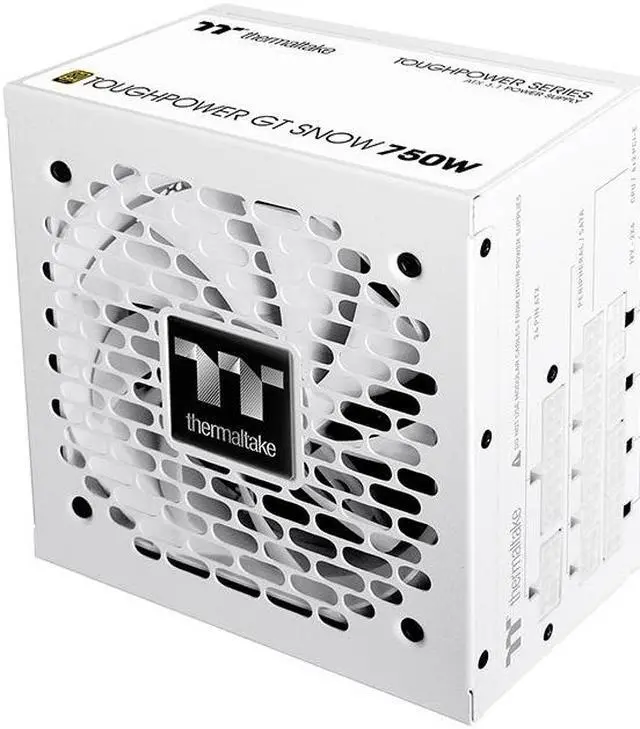 Alt view image 6 of 6 - Thermaltake Toughpower GT 750W ATX 3.1 Snow Standard Power Supply; 80 Plus Gold Efficiency; Smart Zero Fan; Native 300W PCIe 5.1 Connector; PS-TPT-0750FNFAGU-W
