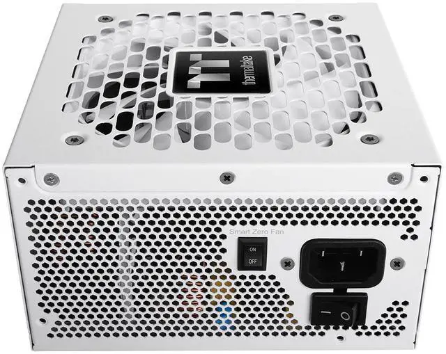 Alt view image 3 of 6 - Thermaltake Toughpower GT 1000W; ATX 3.1; Native PCIe 5.1 12V-2x6; Full Modular; Flat Cables; Color Matched Connectors; Japanese Main Capacitors; 80 Plus Gold Certified; 140mm; Snow; PS-TPT-1000FNFAGU-W