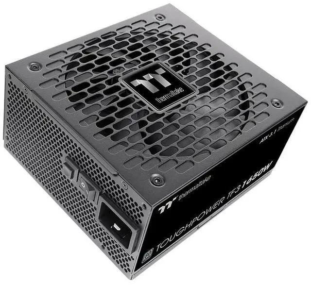 Alt view image 3 of 6 - Thermaltake Toughpower TF3 1650W; ATX 3.1; x2 Native PCIe 5.1 12V-2x6; Full Modular; Etched Flat Cables; Multi/Single Rail OCM Toggle; 100% Japanese Capacitors; 80 Plus Titanium Certified; Black