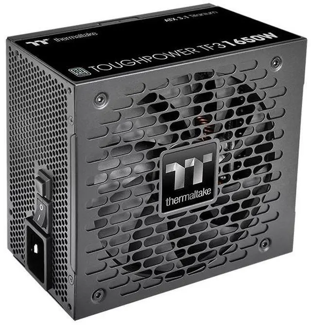 Alt view image 4 of 6 - Thermaltake Toughpower TF3 1650W; ATX 3.1; x2 Native PCIe 5.1 12V-2x6; Full Modular; Etched Flat Cables; Multi/Single Rail OCM Toggle; 100% Japanese Capacitors; 80 Plus Titanium Certified; Black