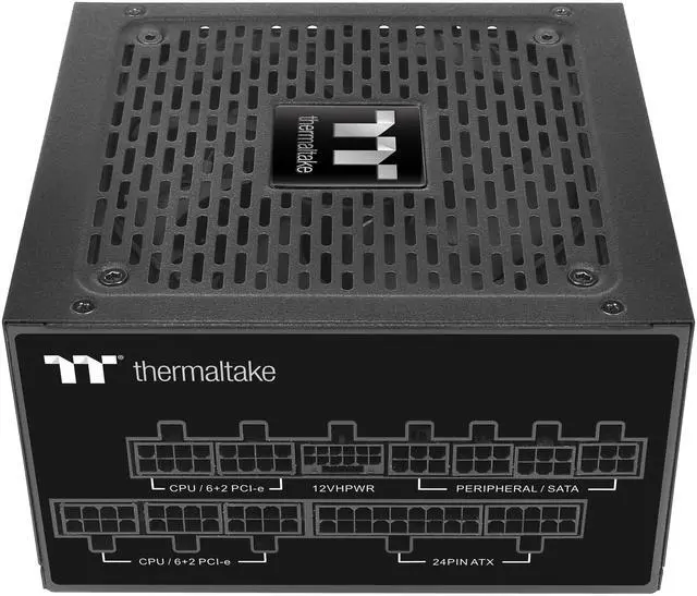 Alt view image 2 of 6 - Thermaltake Toughpower PF3 1050W 80Plus Platinum Full Modular SLI/Crossfire Ready ATX 3.0 Spec. Power Supply; PCIe 5.0 12VHPWR Connector included; 10 Year Warranty; PS-TPD-1050FNFAPU-3