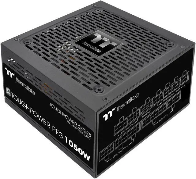 Main image of Thermaltake Toughpower PF3 1050W 80Plus Platinum Full Modular SLI/Crossfire Ready ATX 3.0 Spec. Power Supply; PCIe 5.0 12VHPWR Connector included; 10 Year Warranty; PS-TPD-1050FNFAPU-3