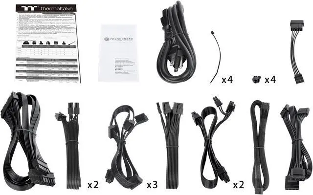 Alt view image 6 of 6 - Thermaltake Toughpower PF3 1050W 80Plus Platinum Full Modular SLI/Crossfire Ready ATX 3.0 Spec. Power Supply; PCIe 5.0 12VHPWR Connector included; 10 Year Warranty; PS-TPD-1050FNFAPU-3