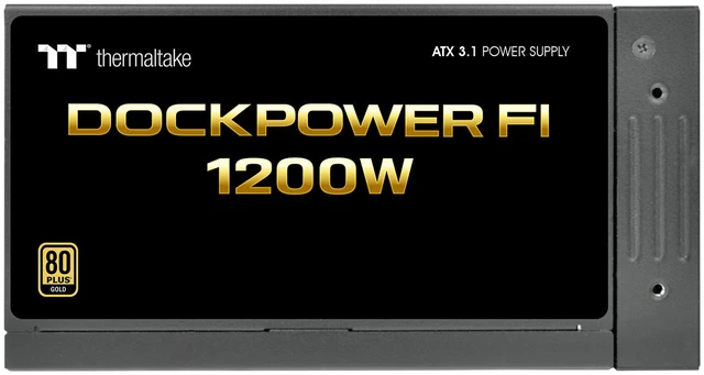 Alt view image 7 of 9 - Thermaltake Dockpower FI 1200W, ATX 3.1, Native PCIe 5.1 12V-2X6 (X2), Modular, Etched Color Matched Cables, Detachable Dock Module, 80 Plus Gold Certified, Black, PS-DCP-1200FNFAGU-2