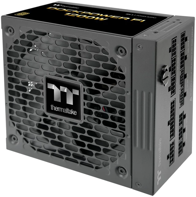 Alt view image 3 of 9 - Thermaltake Dockpower FI 1200W, ATX 3.1, Native PCIe 5.1 12V-2X6 (X2), Modular, Etched Color Matched Cables, Detachable Dock Module, 80 Plus Gold Certified, Black, PS-DCP-1200FNFAGU-2