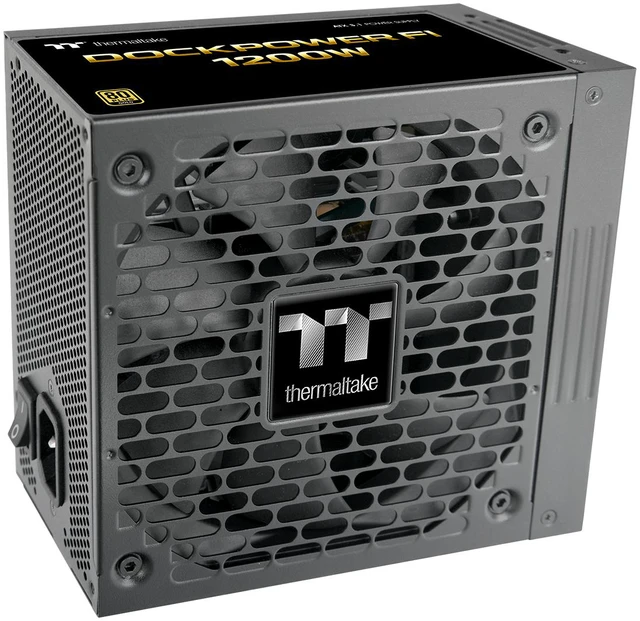 Alt view image 4 of 9 - Thermaltake Dockpower FI 1200W, ATX 3.1, Native PCIe 5.1 12V-2X6 (X2), Modular, Etched Color Matched Cables, Detachable Dock Module, 80 Plus Gold Certified, Black, PS-DCP-1200FNFAGU-2