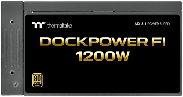 Alt view image 6 of 9 - Thermaltake Dockpower FI 1200W, ATX 3.1, Native PCIe 5.1 12V-2X6 (X2), Modular, Etched Color Matched Cables, Detachable Dock Module, 80 Plus Gold Certified, Black, PS-DCP-1200FNFAGU-2