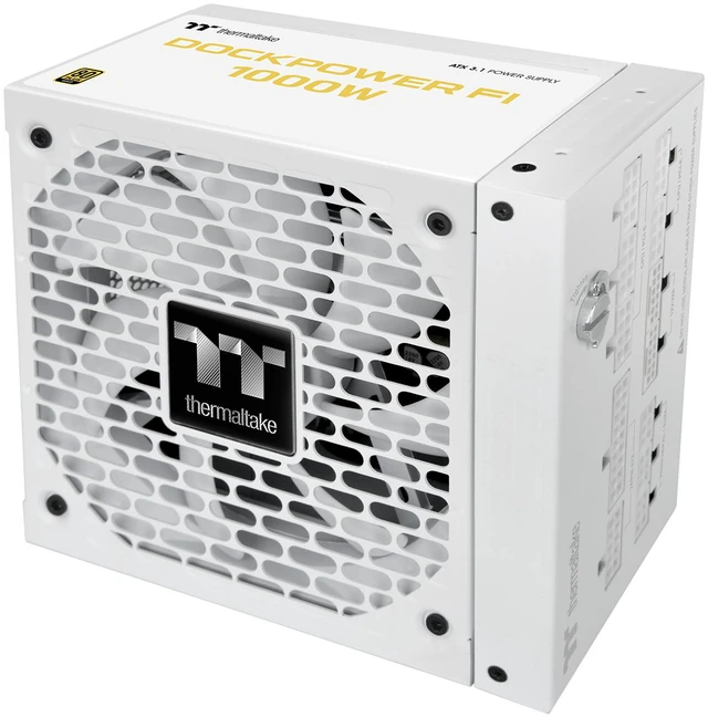 Alt view image 5 of 9 - Thermaltake Dockpower FI 1000W; ATX 3.1; Native PCIe 5.1 12V-2X6; Modular; Etched Color Matched Cables; Detachable Dock Module; 80 Plus Gold Certified; Snow; PS-DCP-1000FNFAGU-S