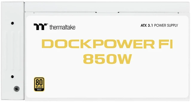 Alt view image 7 of 9 - Thermaltake Dockpower FI 850W; ATX 3.1; Native PCIe 5.1 12V-2X6; Modular; Etched Color Matched Cables; Detachable Dock Module; 80 Plus Gold Certified; Snow; PS-DCP-0850FNFAGU-S