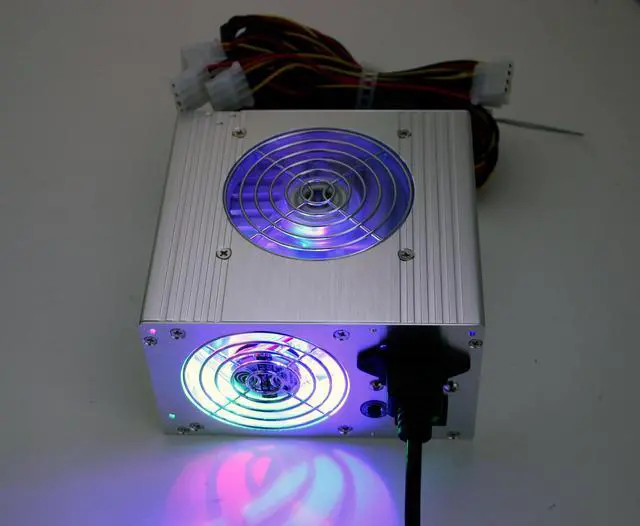 Alt view image 8 of 9 - APEX AL-B500E 500 W ATX12V Aluminum Power Supply