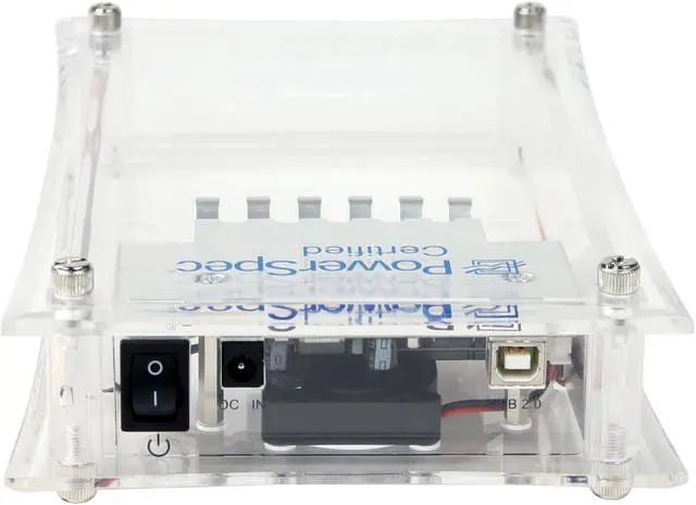 Alt view image 2 of 4 - Koutech EEU323 Plastic 3.5" IDE USB 2.0 Clear Hi-Speed External Enclosure